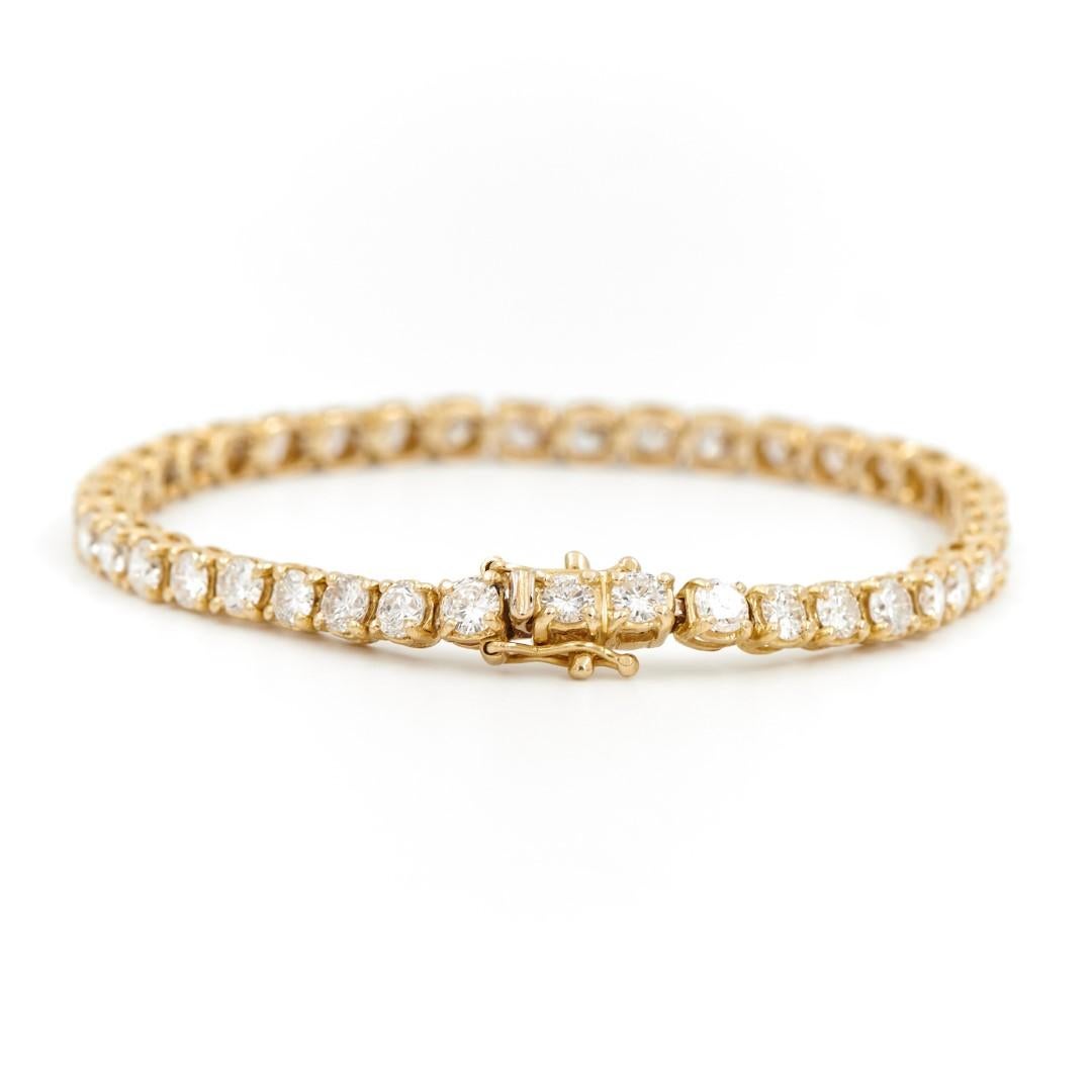 Women's Bracelet Yellow Gold Diamond For Sale