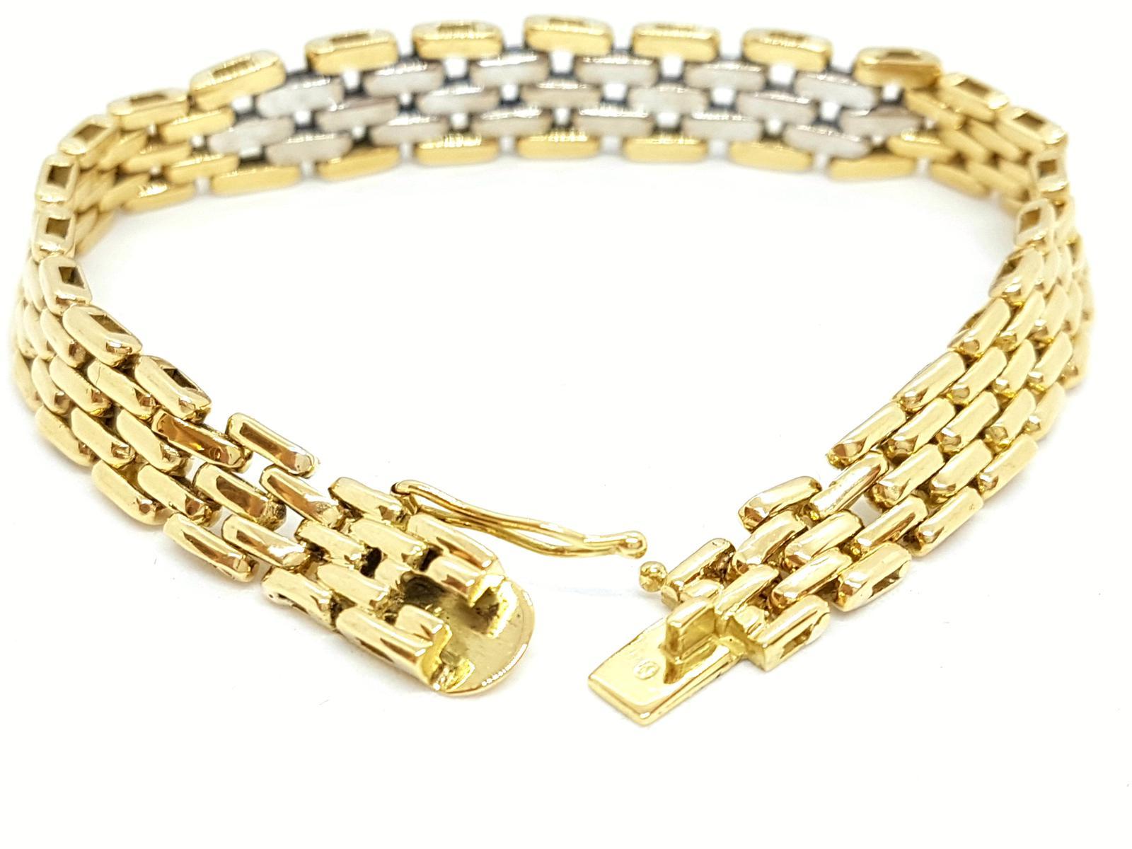 Bracelet en or jaune et diamants en vente 2