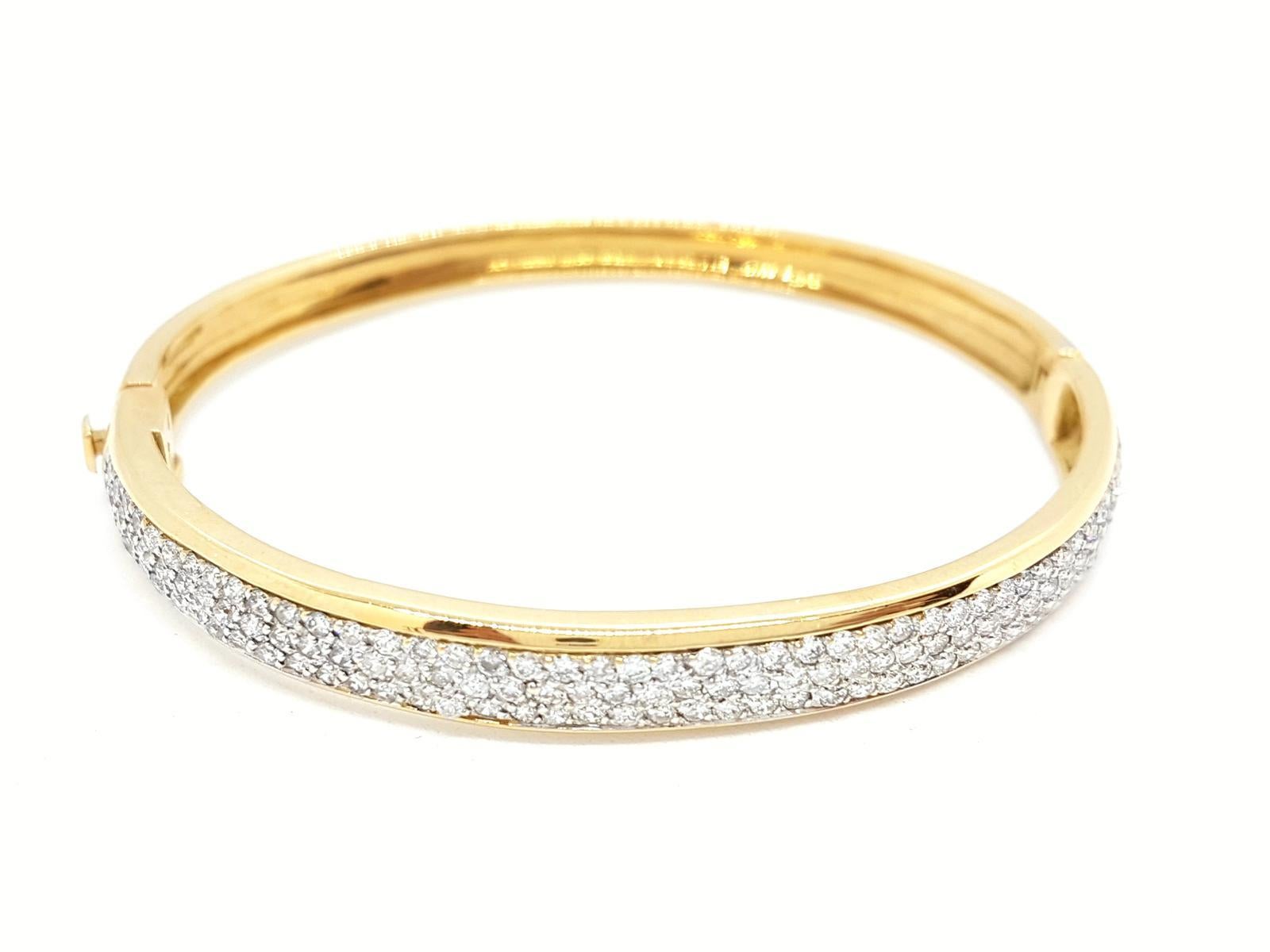 Armband aus Gelbgold mit Diamanten im Angebot 2