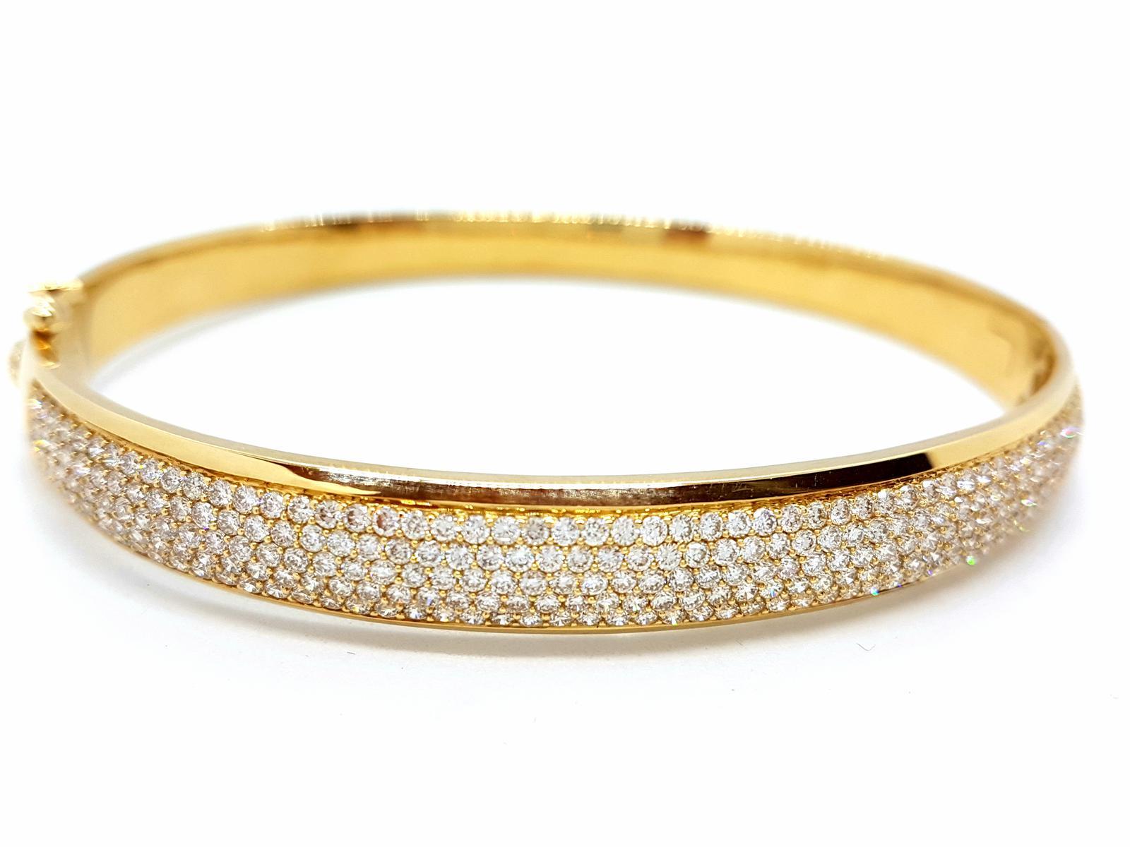 Armband aus Gelbgold mit Diamanten im Angebot 3