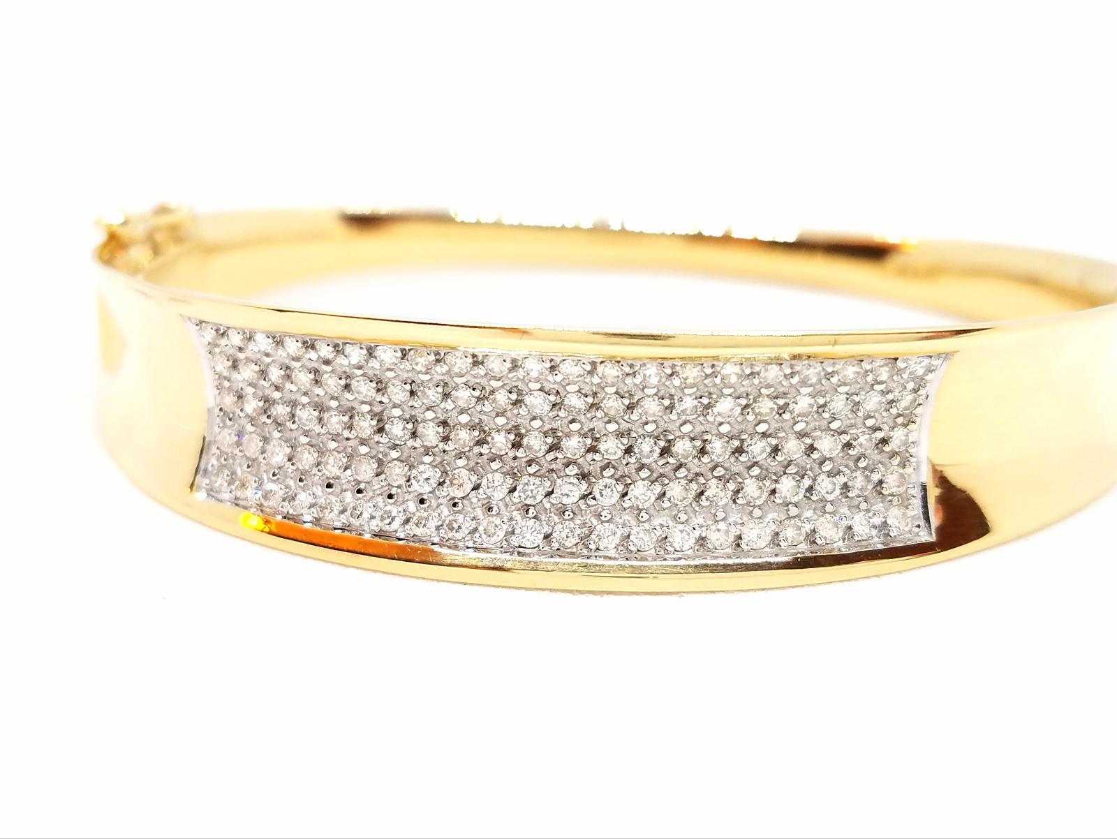 Armband aus Gelbgold mit Diamanten im Angebot 4