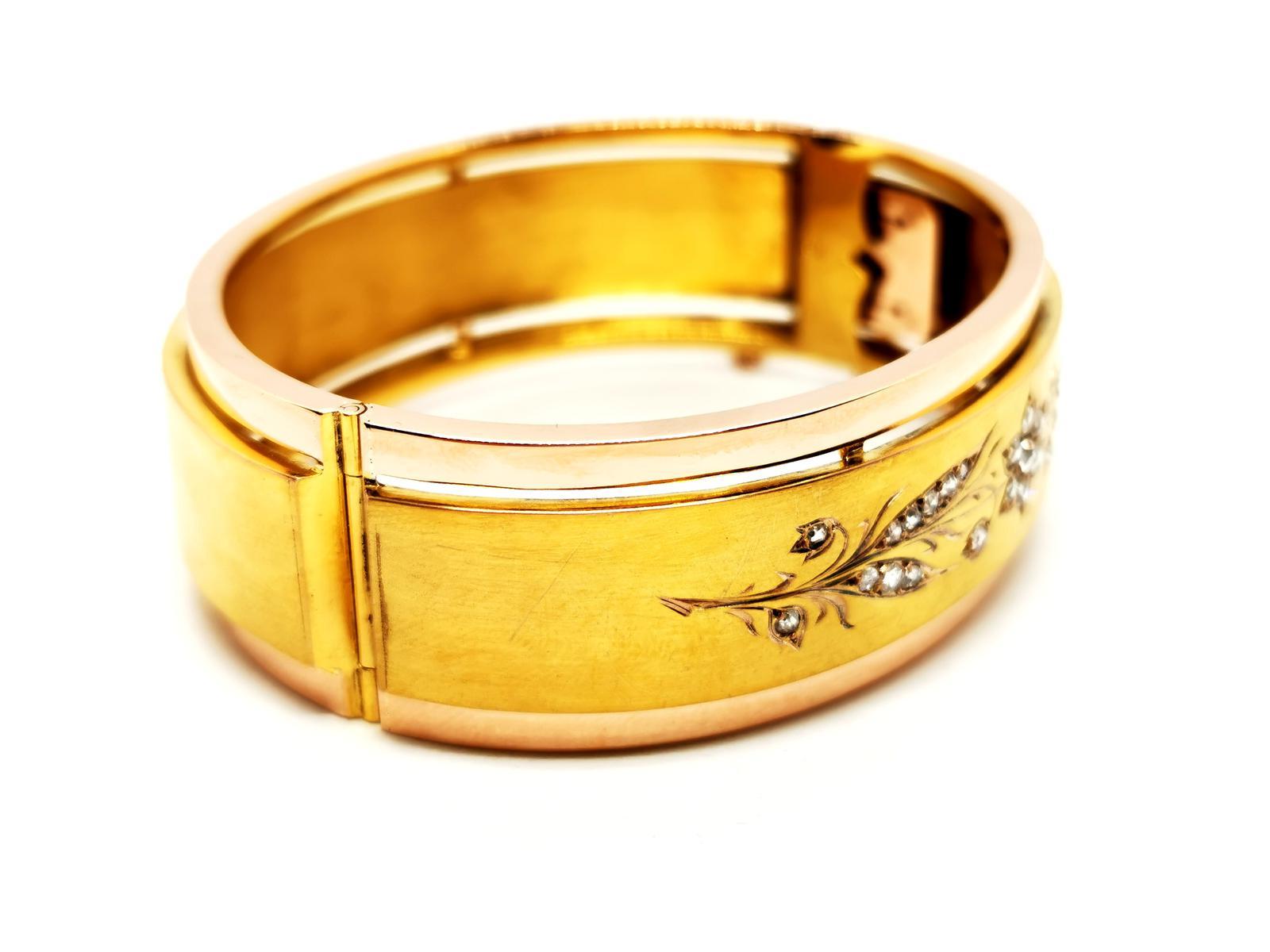 Bracelet Yellow Gold Diamond For Sale 3