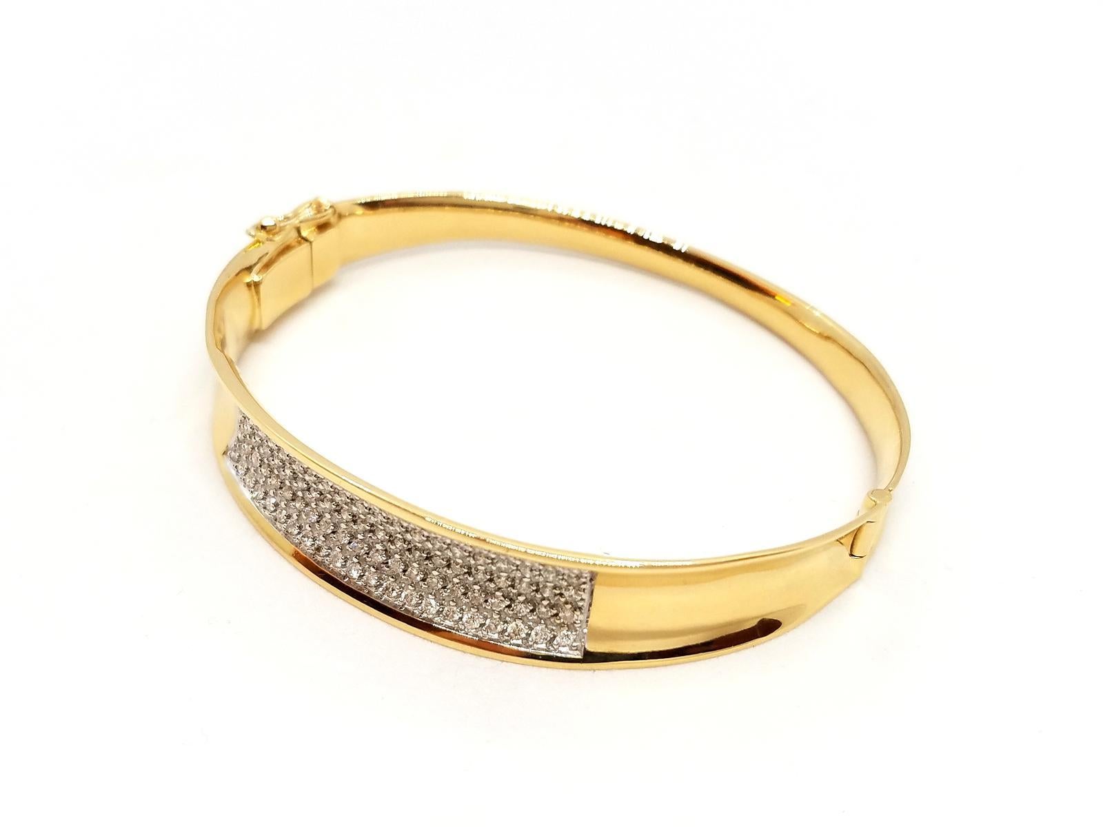 Armband aus Gelbgold mit Diamanten im Angebot 5