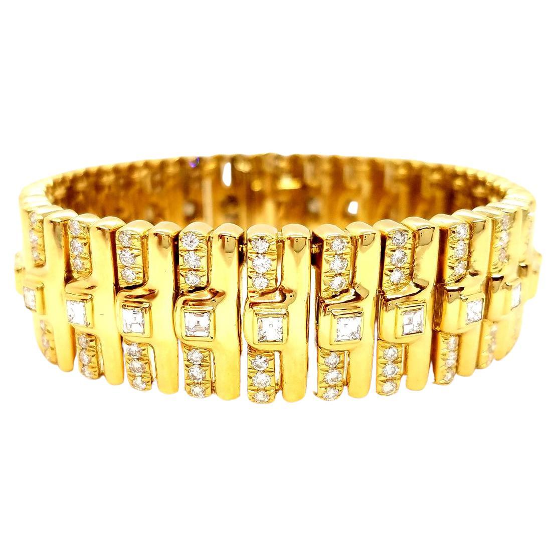 Armband aus Gelbgold mit Diamanten