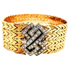Armband aus Gelbgold mit Diamanten