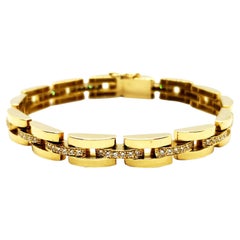 Gelbgold-Armband mit Diamanten