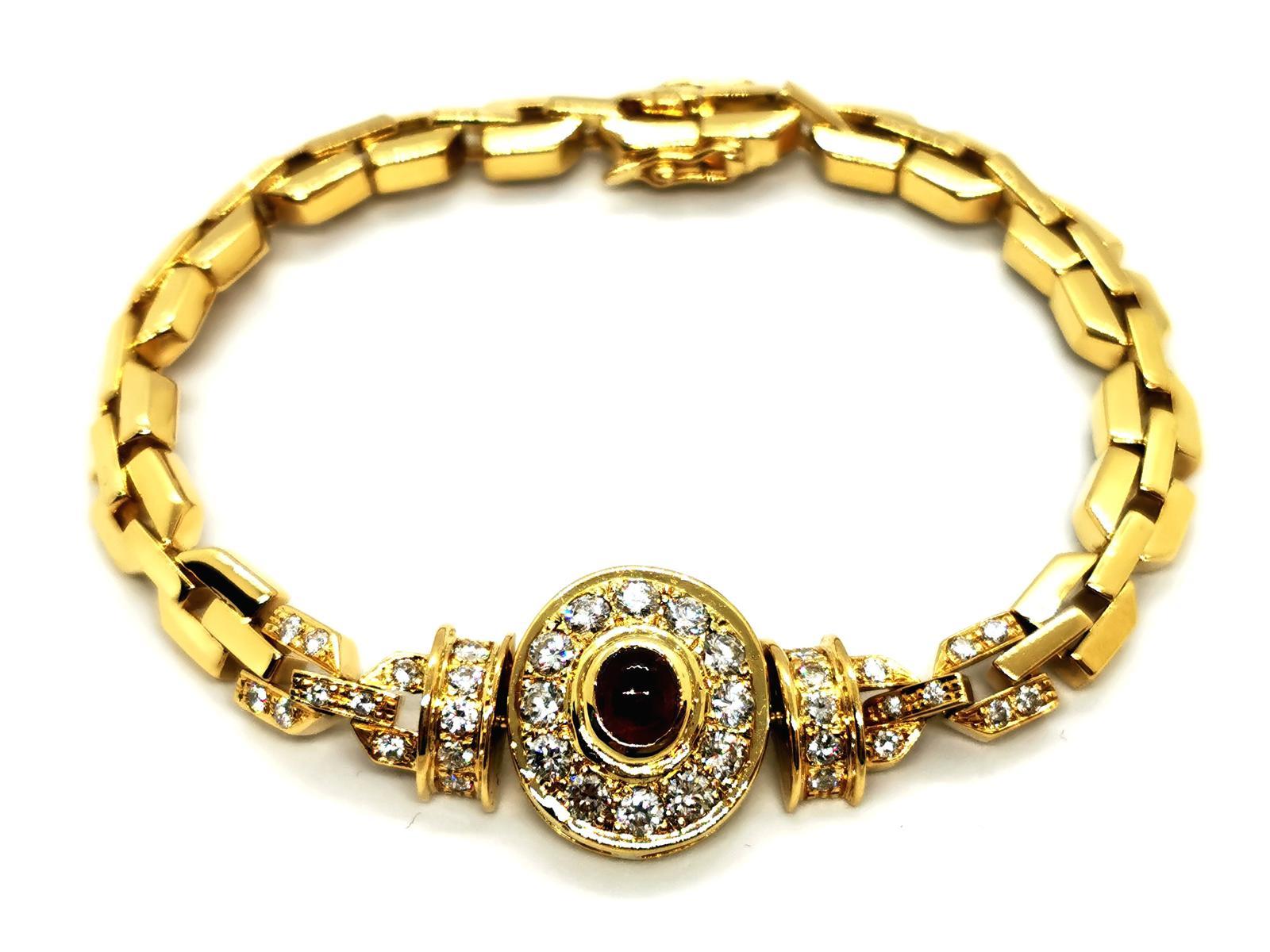 Bracelet Yellow Gold Ruby For Sale 6