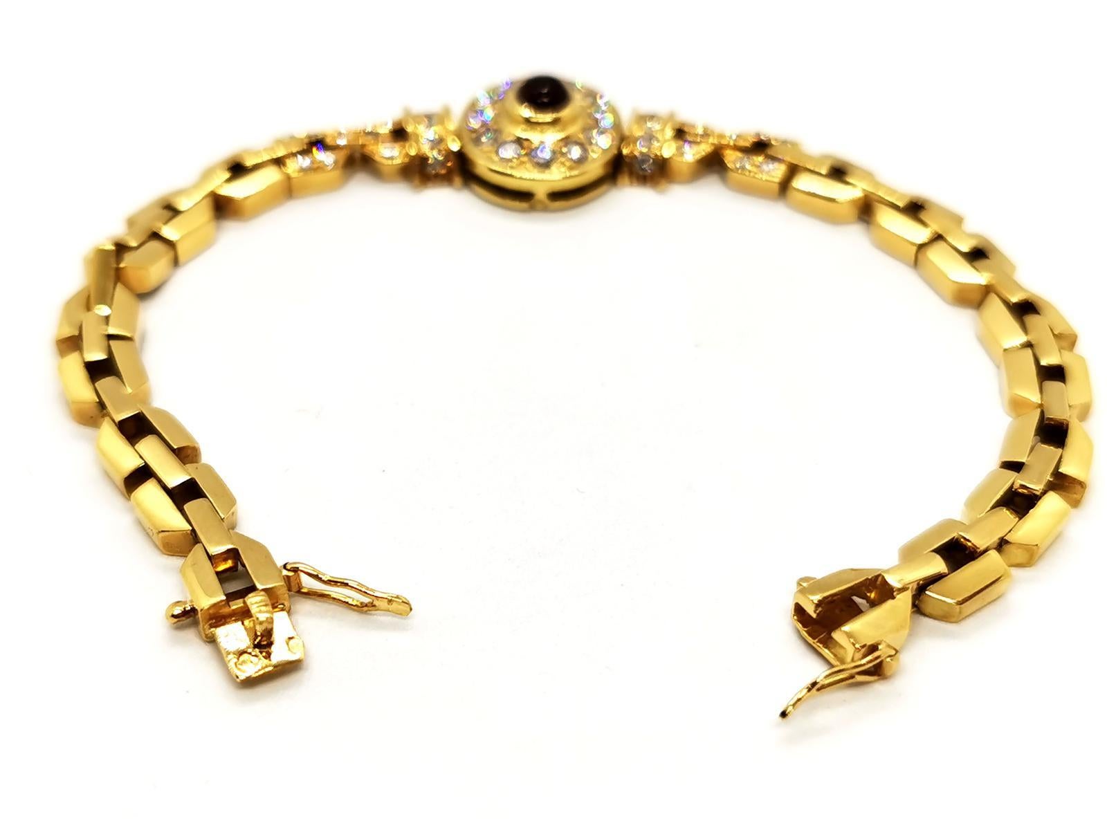 Women's Bracelet Yellow Gold Ruby For Sale