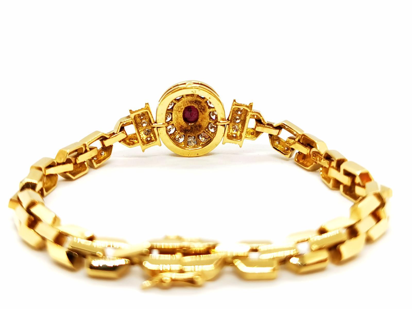 Bracelet Yellow Gold Ruby For Sale 3