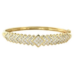 Brilliante avec diamants de taille brillant et princesse jusqu'à 2,50 ct Or jaune 14k