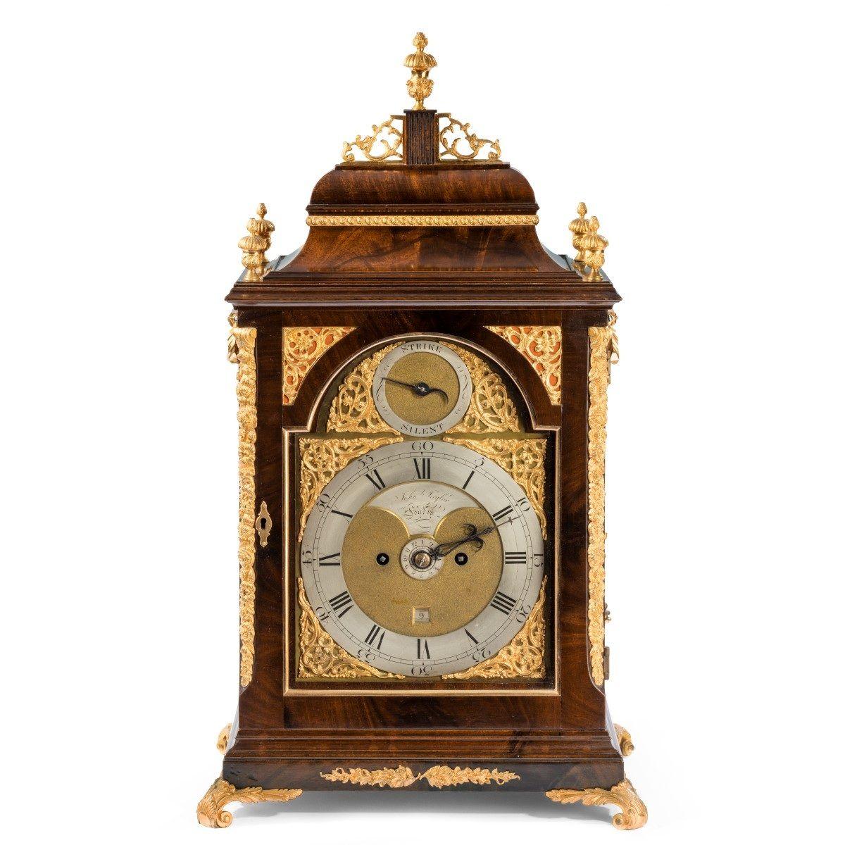 English Bracket Alarm Clock by John Taylor For Sale