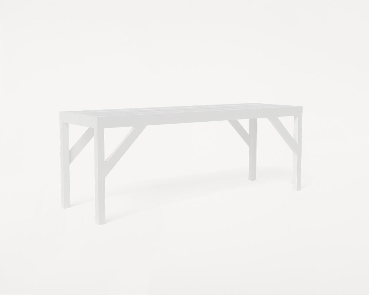 Lithuanian Bracket Bench Base White Pine For Sale