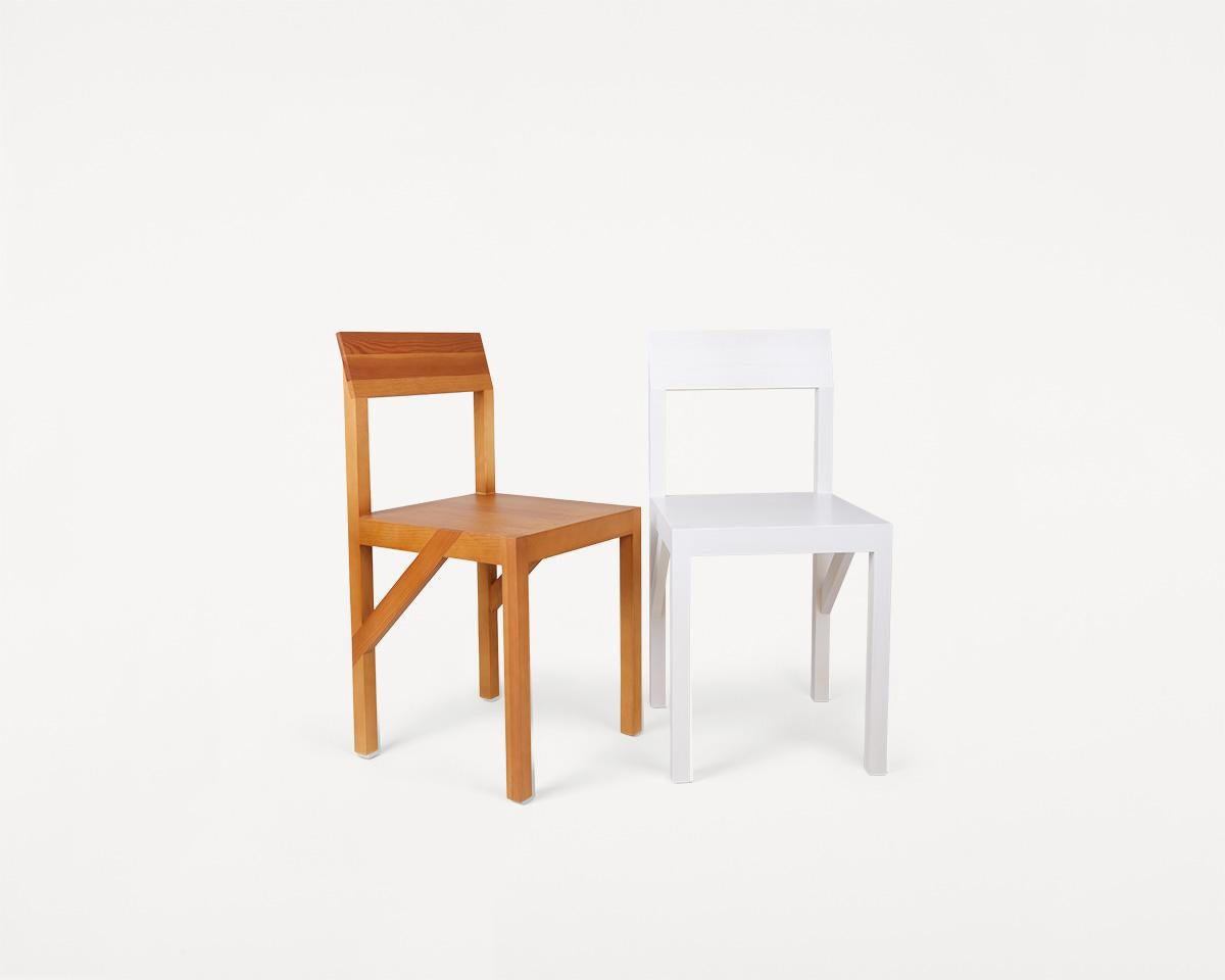 Bracket Chair Base White Pine In New Condition For Sale In Copenhagen, DK