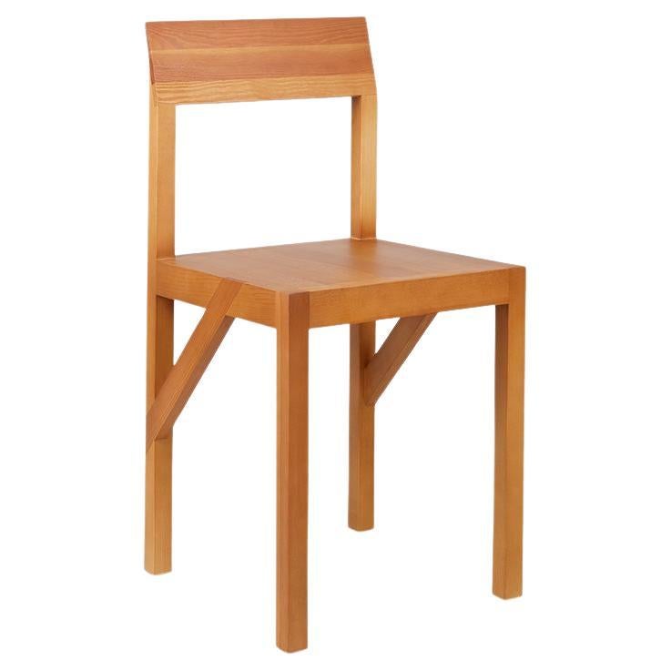 Bracket Chair Warm Brown Pine For Sale