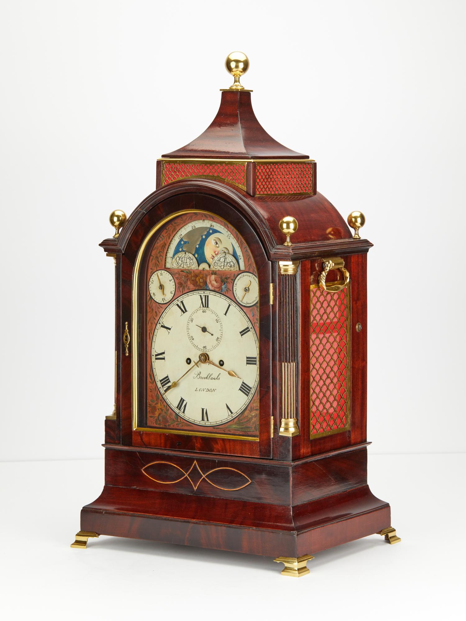 George III Bracket clock by Brockbanks London  For Sale