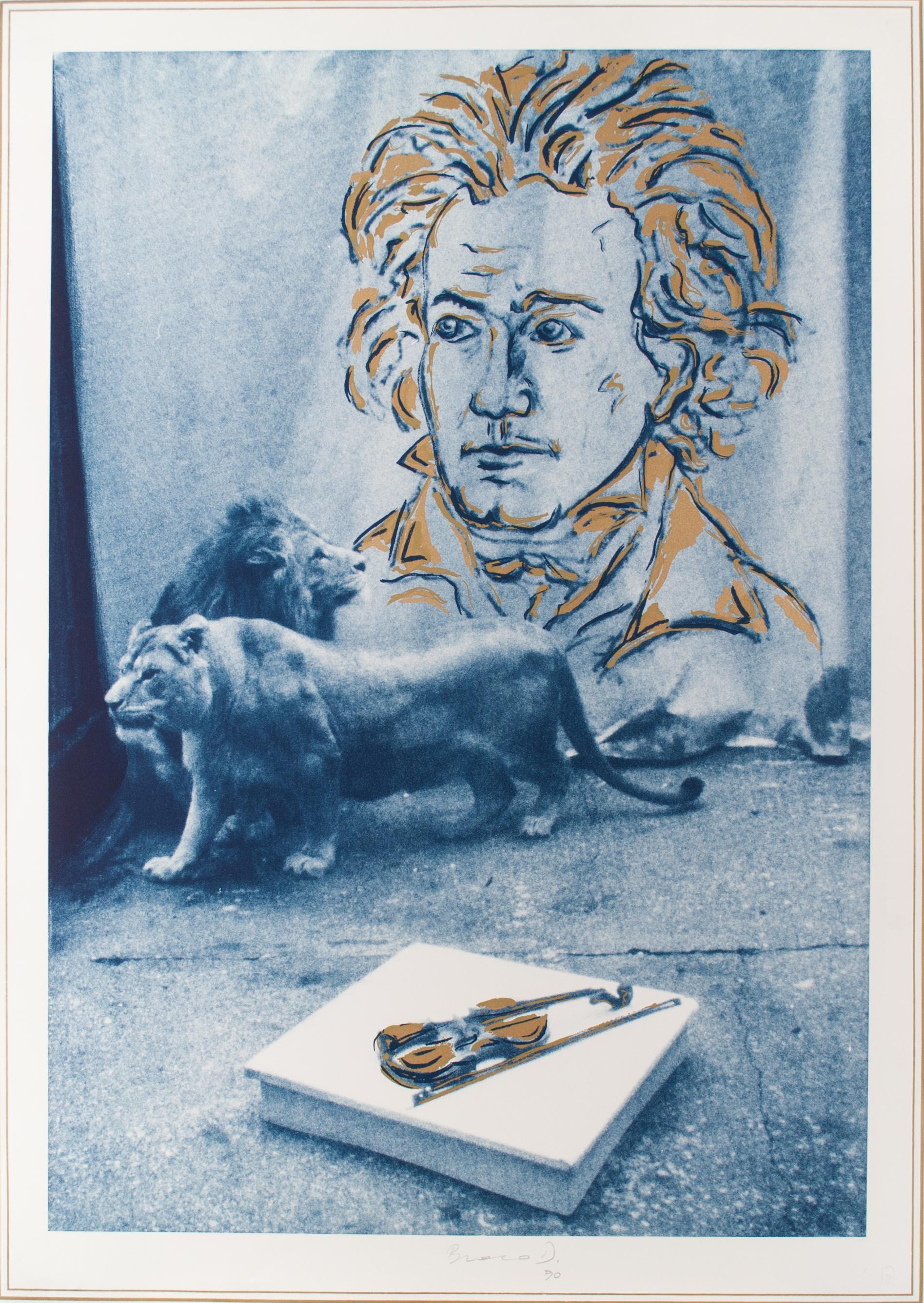 Braco Dimitrijevich Animal Print – Hommage Beethovenu