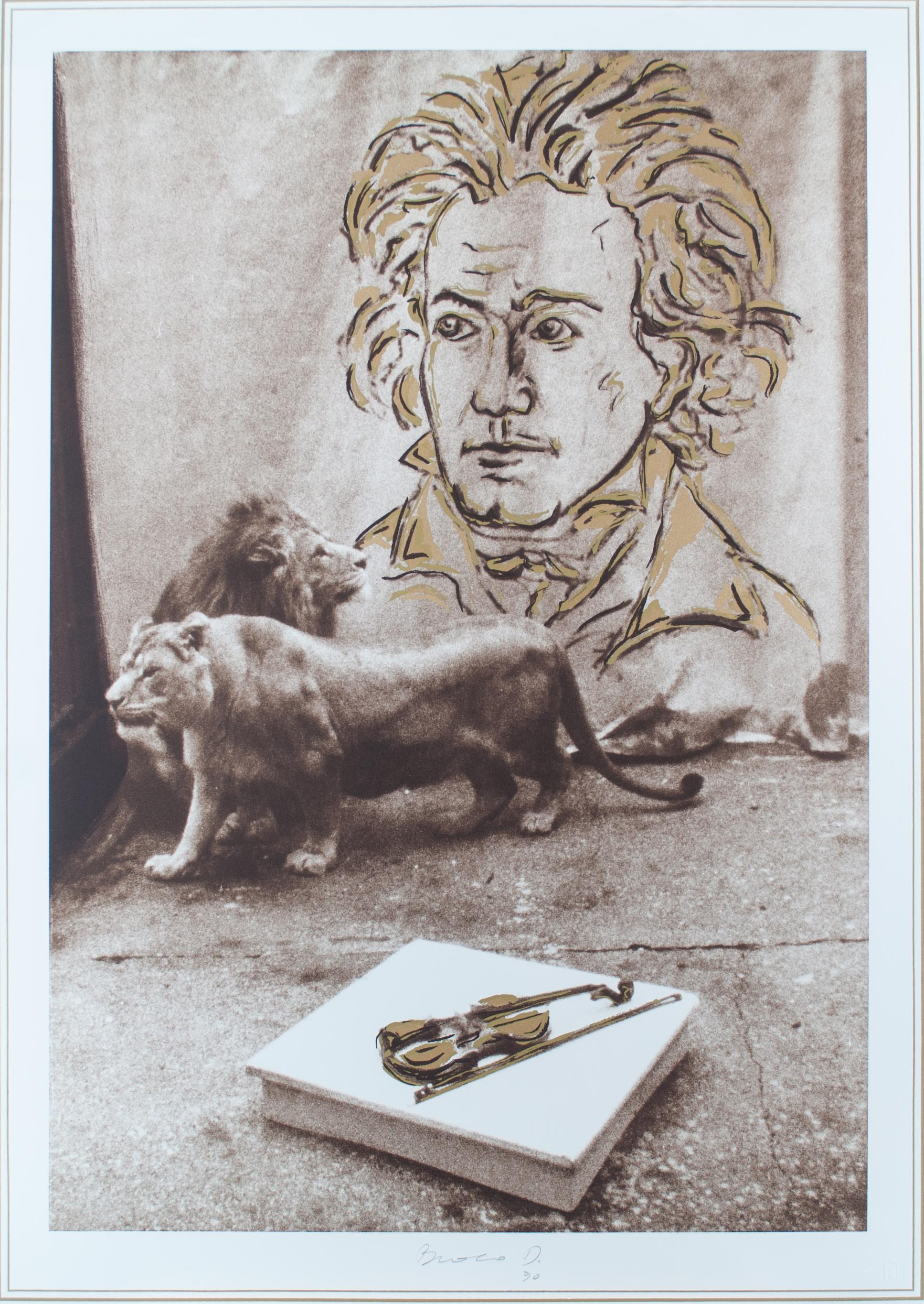 Braco Dimitrijevich Animal Print - Hommage Beethovenu
