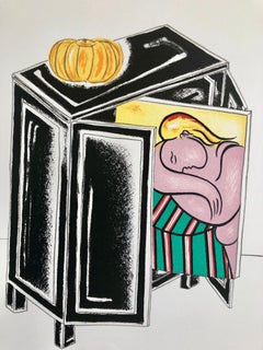 Triptychos Post Historicus – Picasso – Art conceptuel – Sérigraphie – Lithographie dorée
