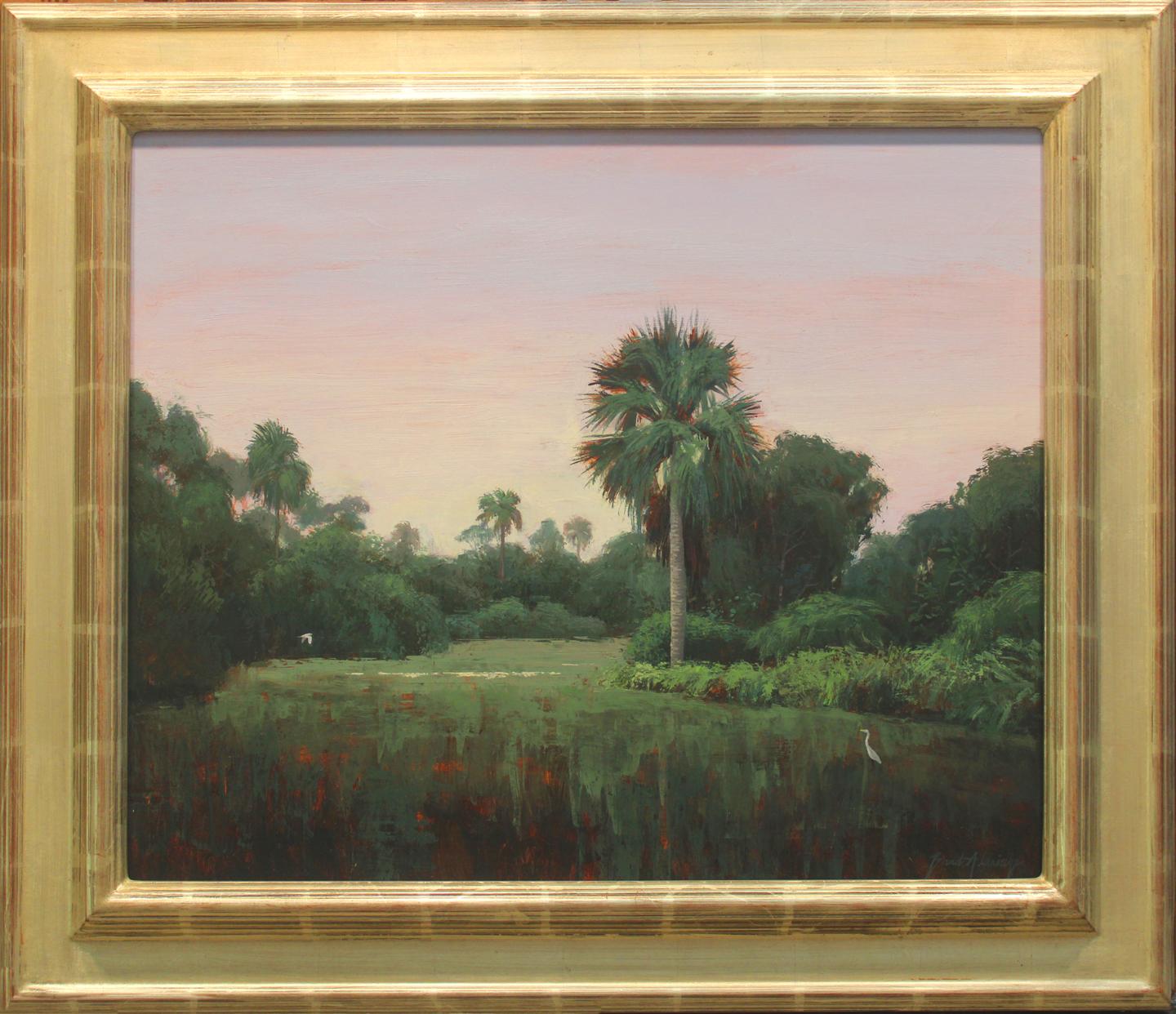 Brad Aldridge Landscape Painting - "Tropical Twilight"