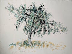 Peinture acrylique ou Monotype « Oak II » Pattern and Decoration Movement