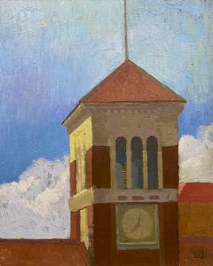 "Baldwin Piano Factory" (2020) - Original Oil of Cityscape by Brad Davis