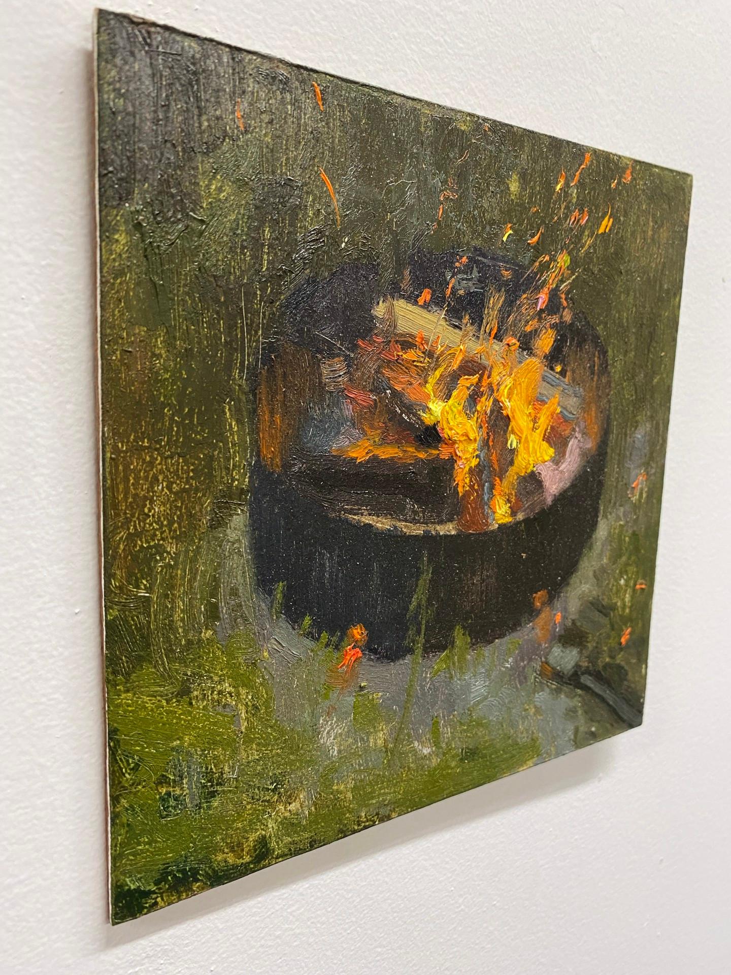 Lagerfeuer – Painting von Brad Davis