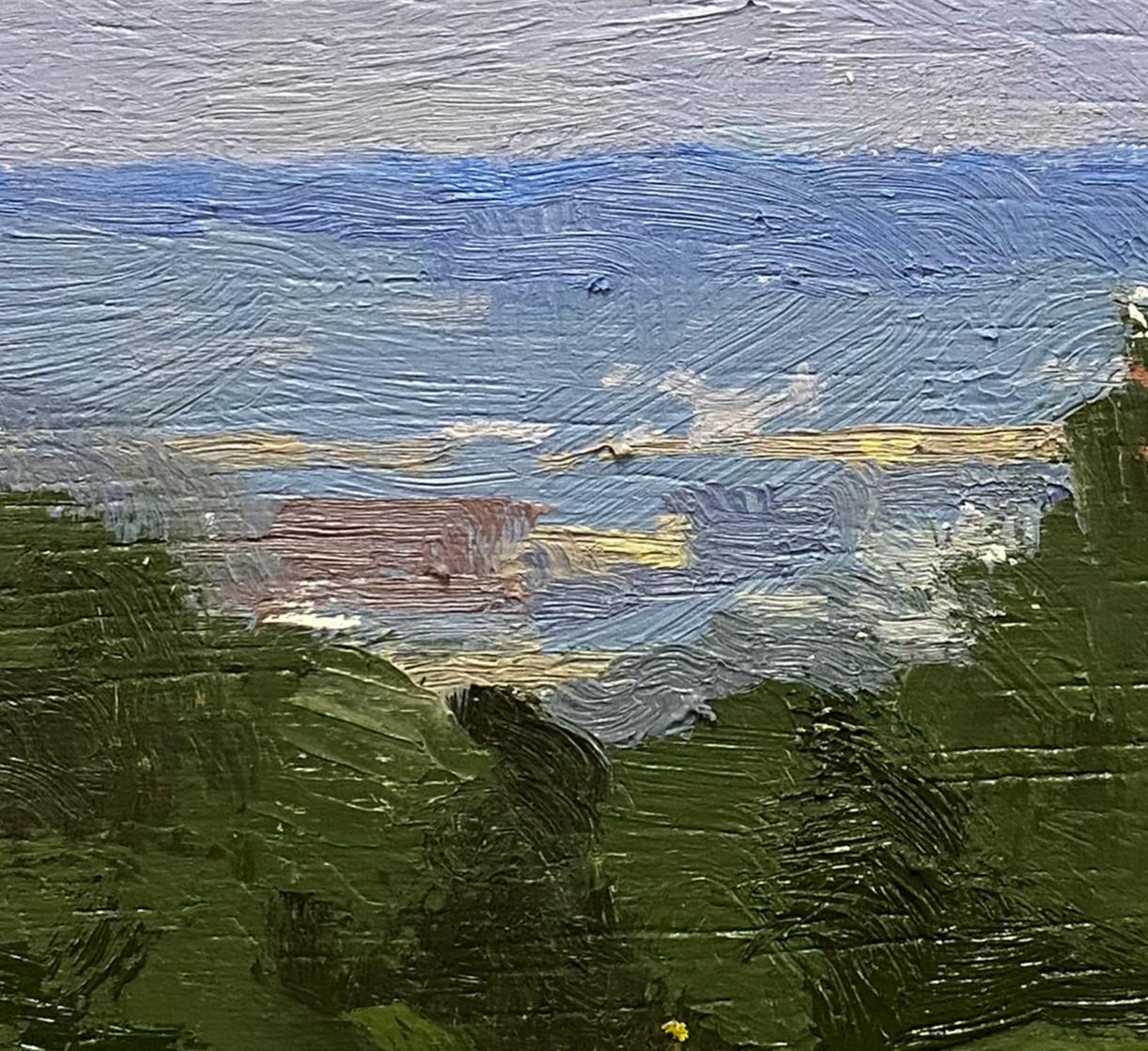 „Devou Park“ (2023) – Original Öl-Stillleben mit Landschaftslandschaft von Brad Davis im Angebot 3