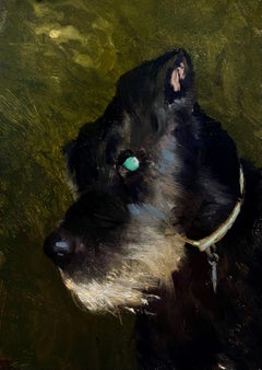 "Night Walk" (2022) - Original Animal Oil by Brad Davis
