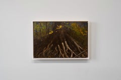 "Ragno del fiume Ohio" - Pittura a olio, scena di foresta