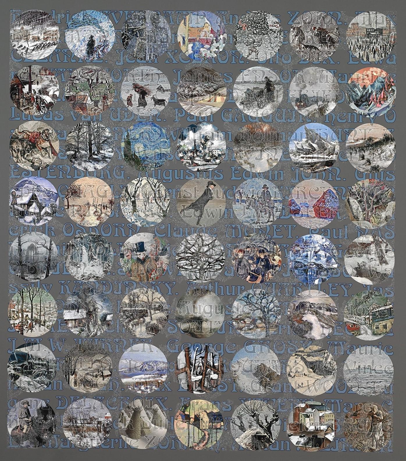 Brad Faine Figurative Print - Winter of Discontent 9 (The Four Seasons)