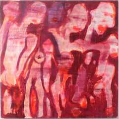 "Big Red #3" Mixed Media On Canvas by Brad Fisher, REP by Tuleste Factory