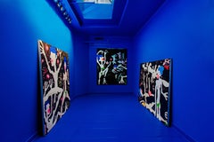 Green Bikini #3 Figurative Modern Mixed Media Painting on Canvas by Brad Fisher