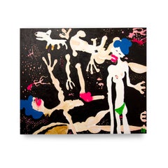 Greene & Greene Greene #3 Peinture figurative moderne en techniques mixtes sur toile par Brad Fisher