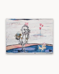 "The Three Princes" Figurative Mixed Media Painting on Canvas by Brad Fisher