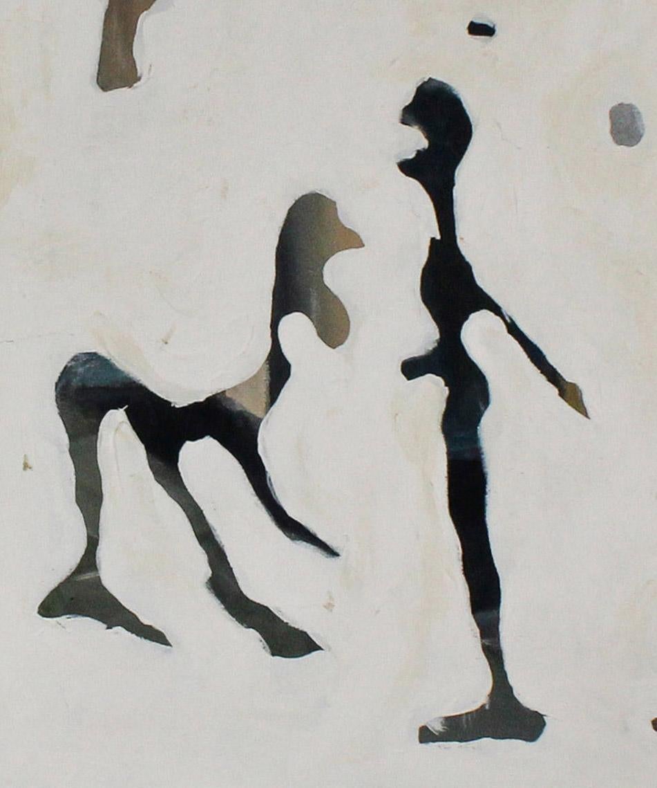 Hey Sailor Mixed Media on Canvas Figurative Contemporary Painting by Brad FIsher - Gray Figurative Painting by Brad Fisher
