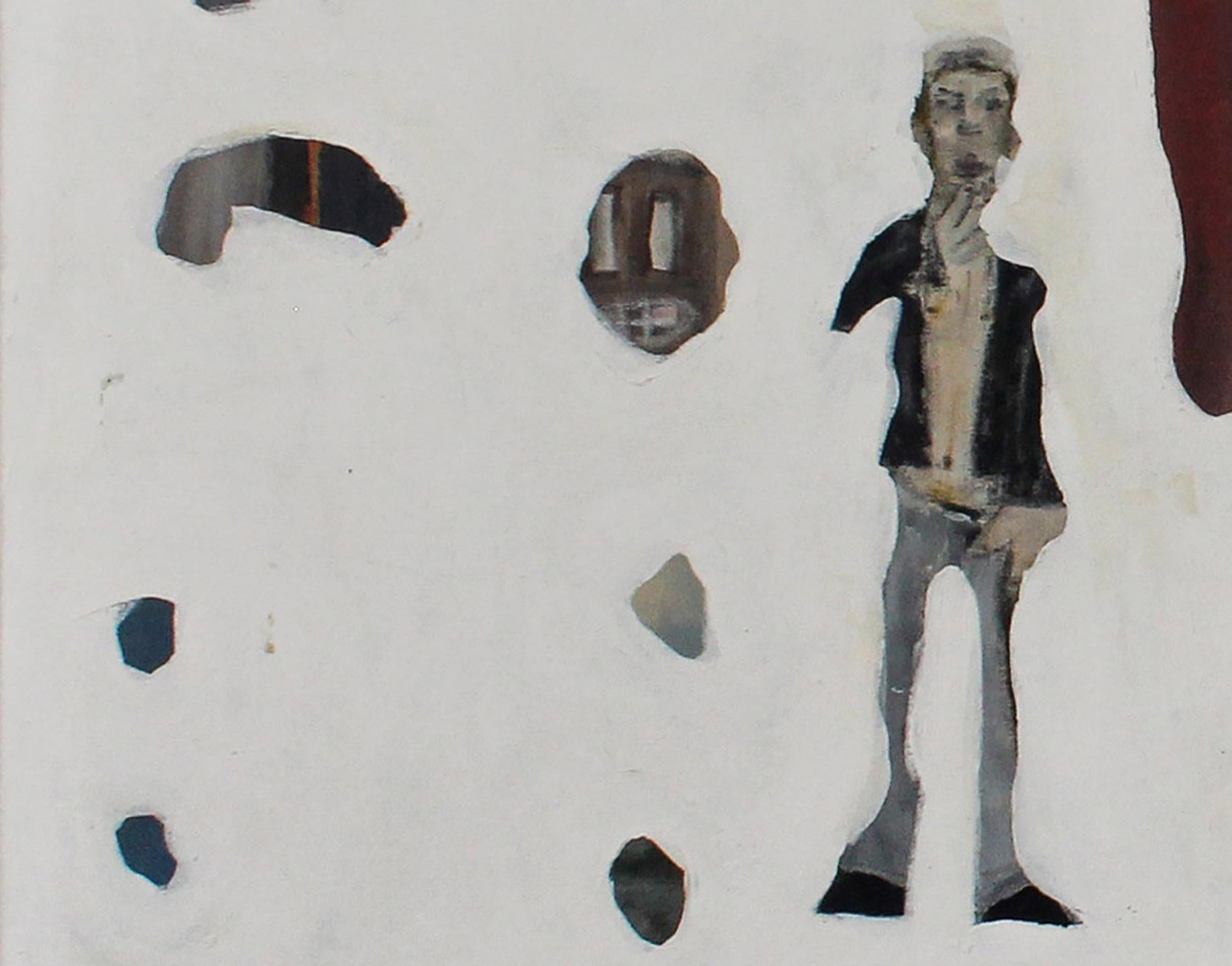 Hey Sailor Mixed Media on Canvas Figurative Contemporary Painting by Brad FIsher For Sale 1