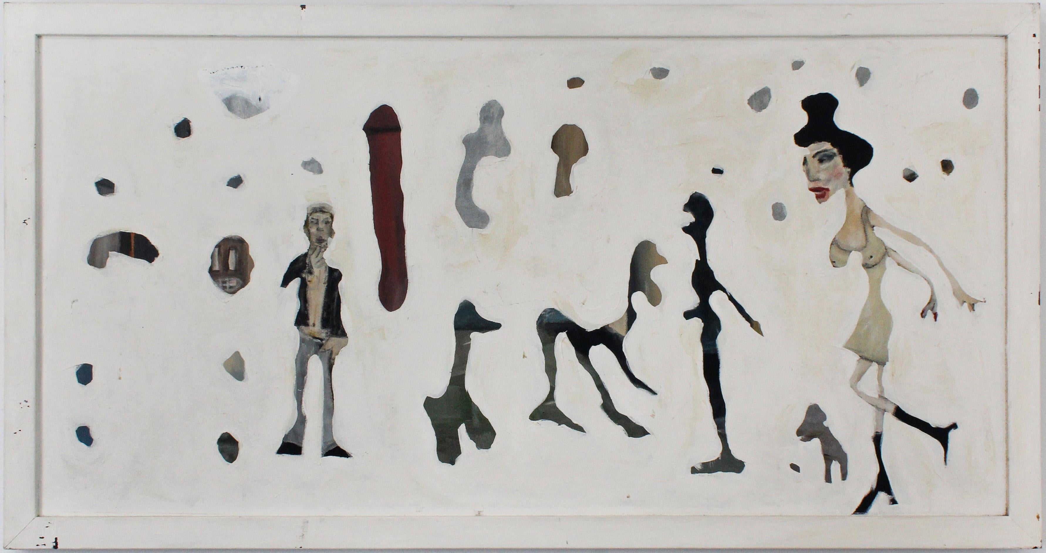 Hey Sailor Mixed Media on Canvas Figurative Contemporary Painting by Brad FIsher