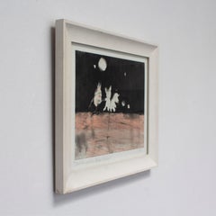 "Steve the potato, Poncho & Franny" Mixed Media on Paper Framed by Brad Fisher