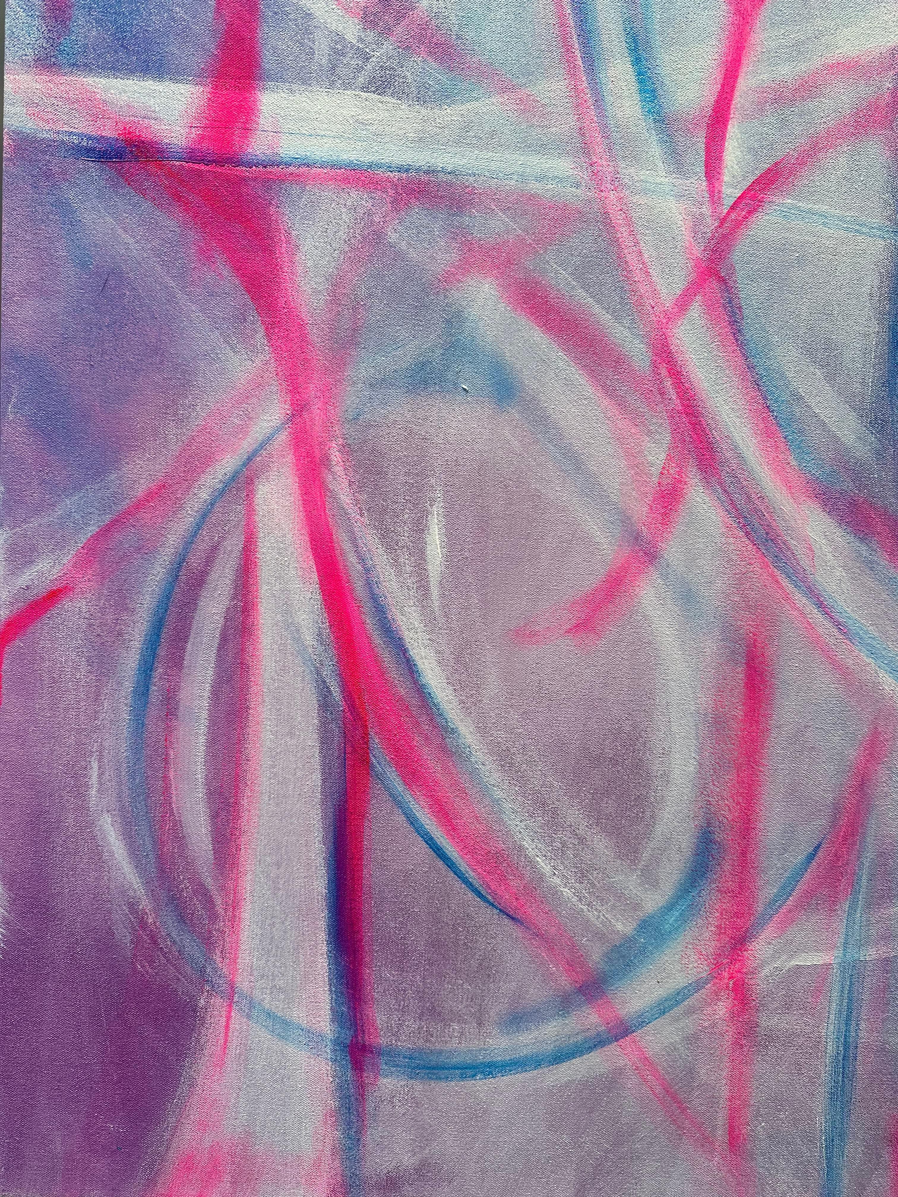 Pink Dream - Abstract Painting by Brad Fuller