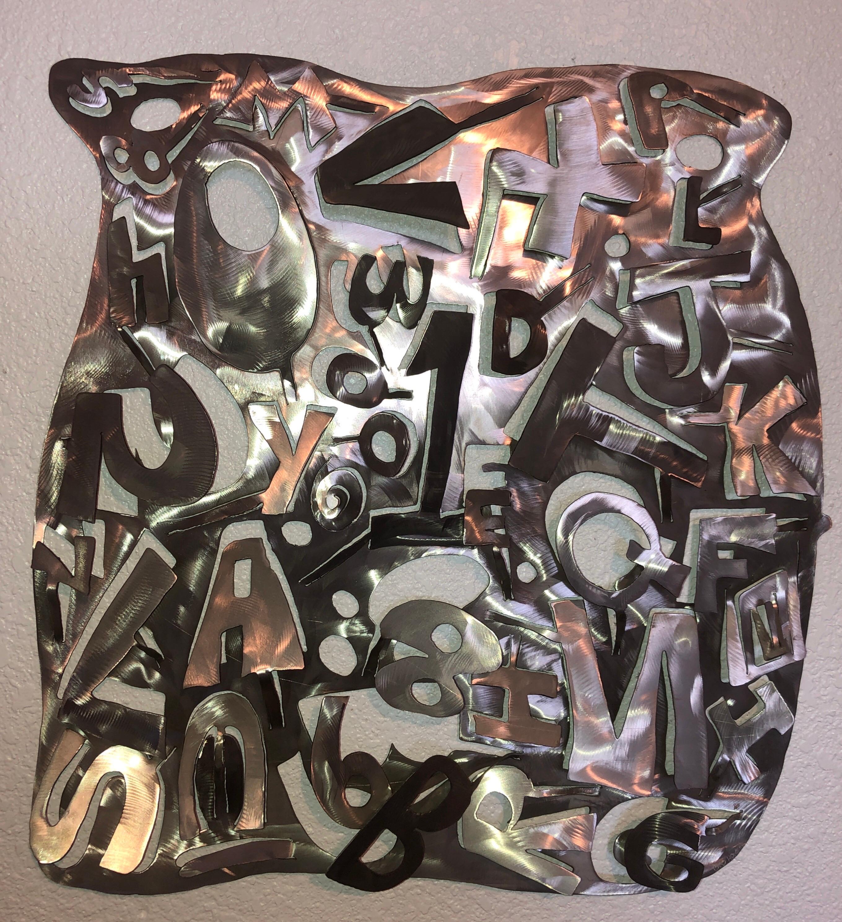 Abstract 3D Wall Hanging Sculpture Brad Howe LA Artist Laser Cut Steel Pop Art For Sale 10