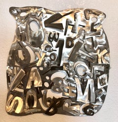 Abstract 3D Wall Hanging Sculpture Brad Howe LA Artist Laser Cut Steel Pop Art