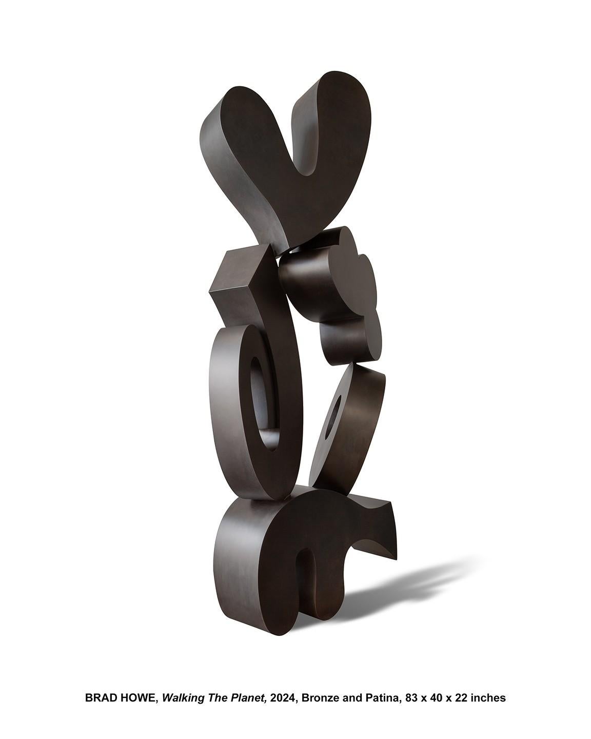 Brad Howe Abstract Sculpture - Walking The Planet