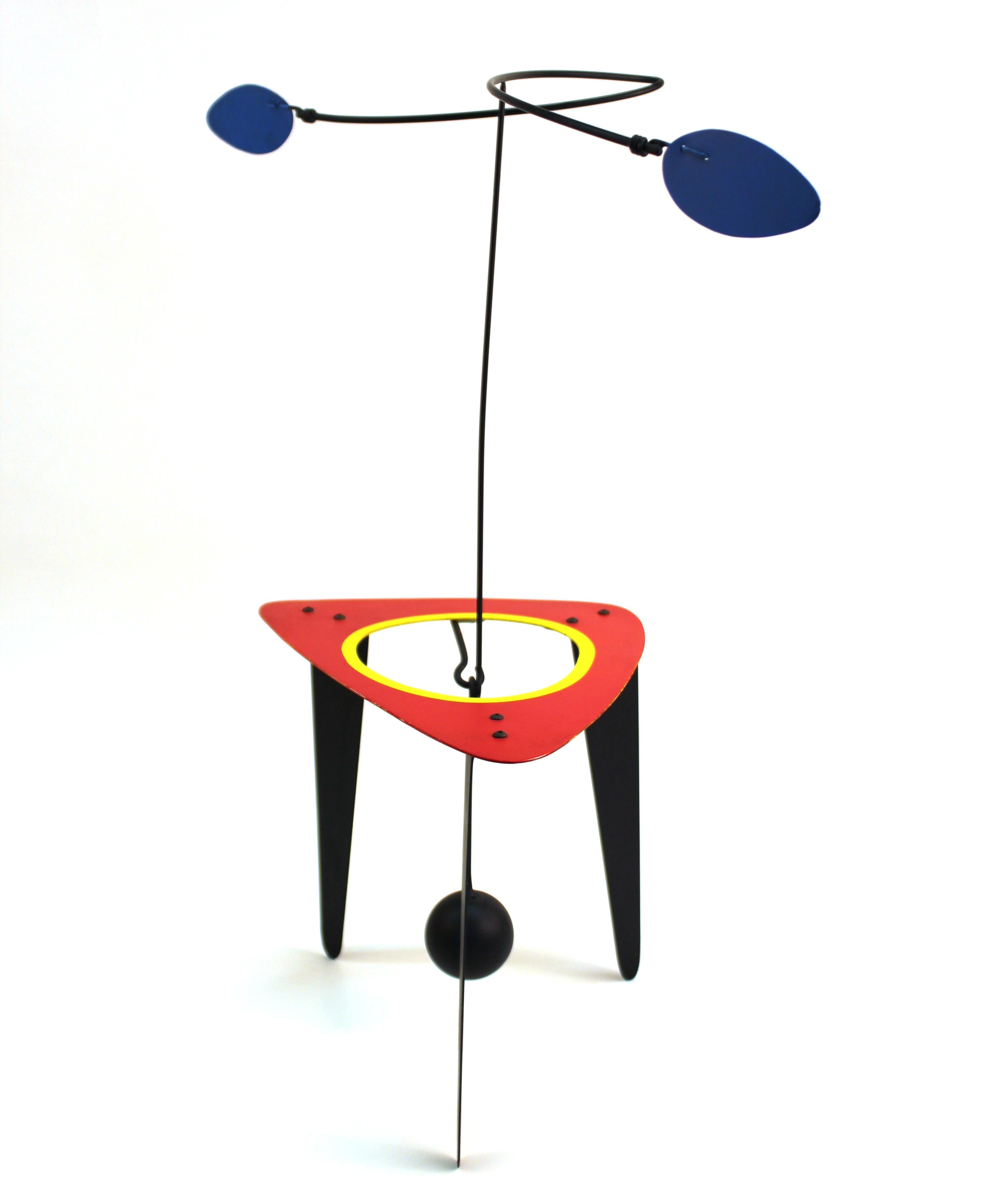 American Brad Howe Modern Kinetic Mobile / Stabile Sculpture