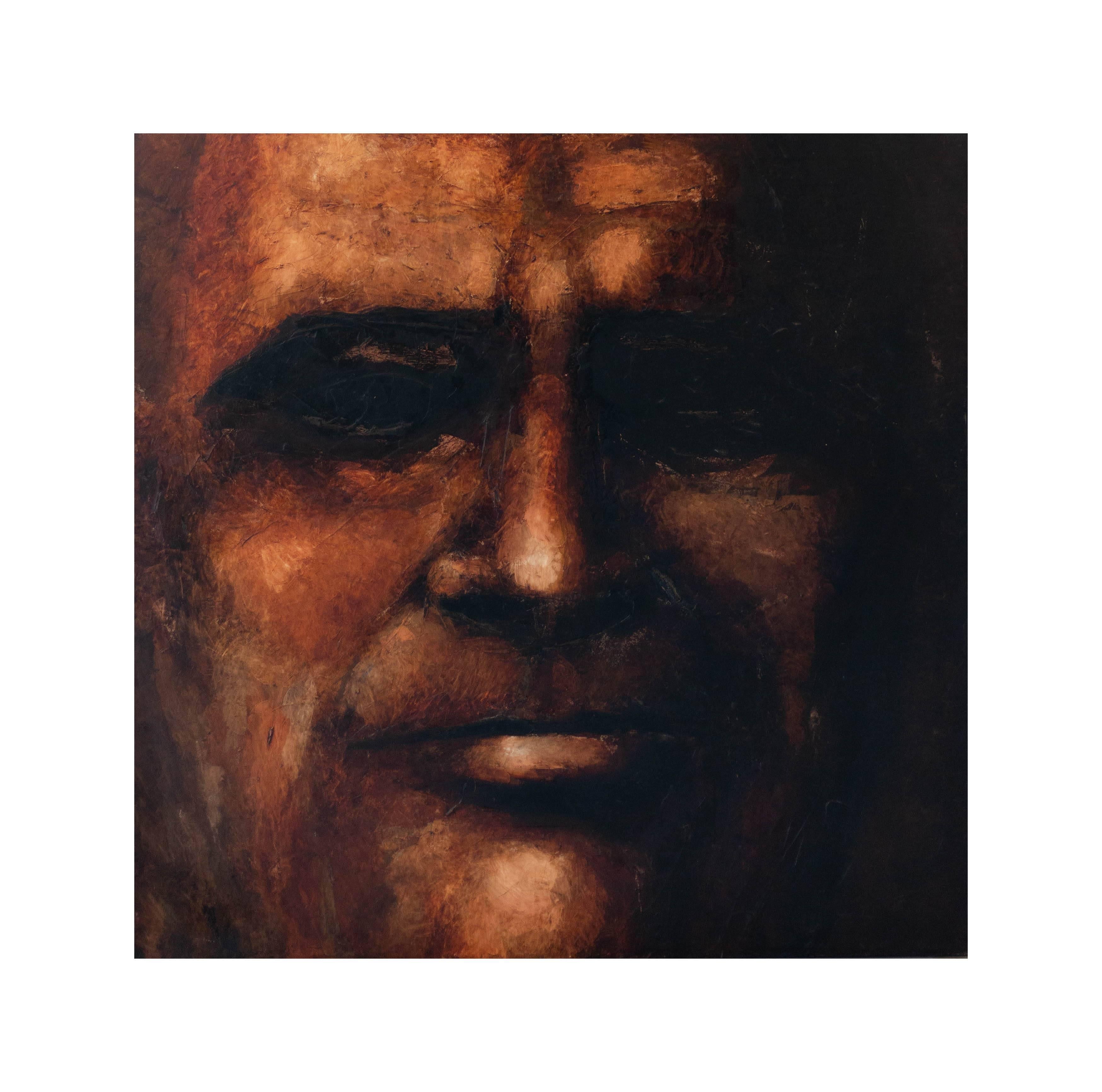 Brad Miller Portrait Painting - Face Up Close