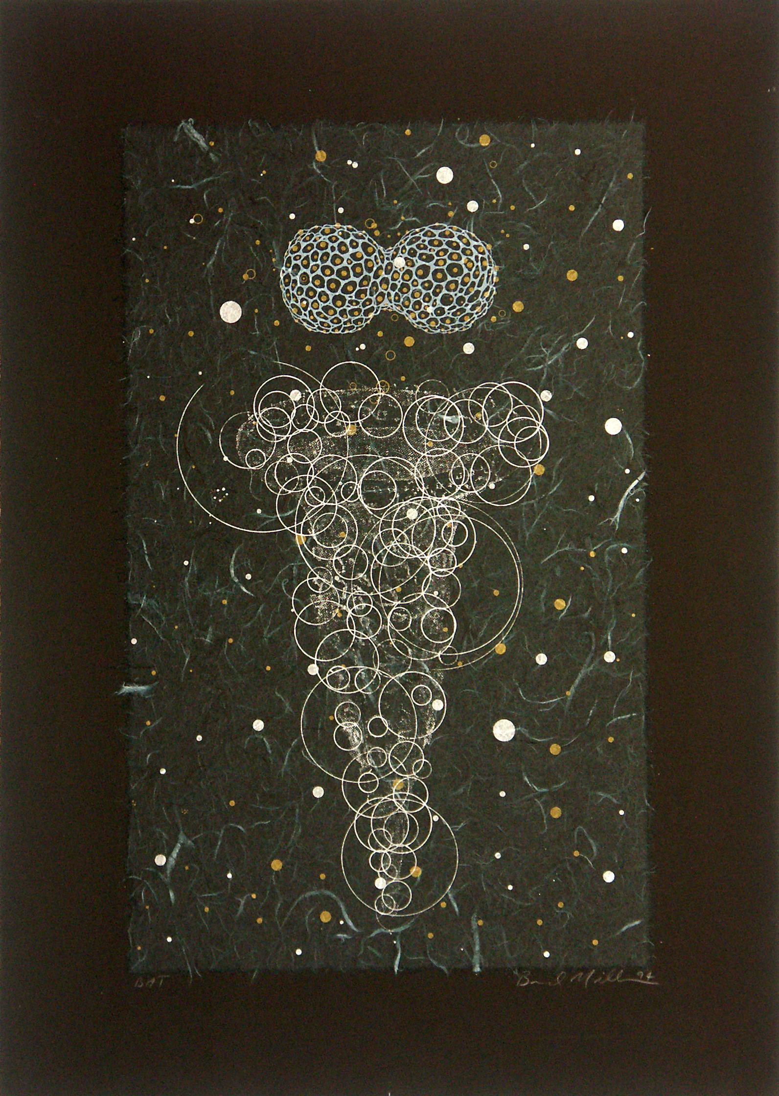 Brad Miller Abstract Print - "Peanut/Root"