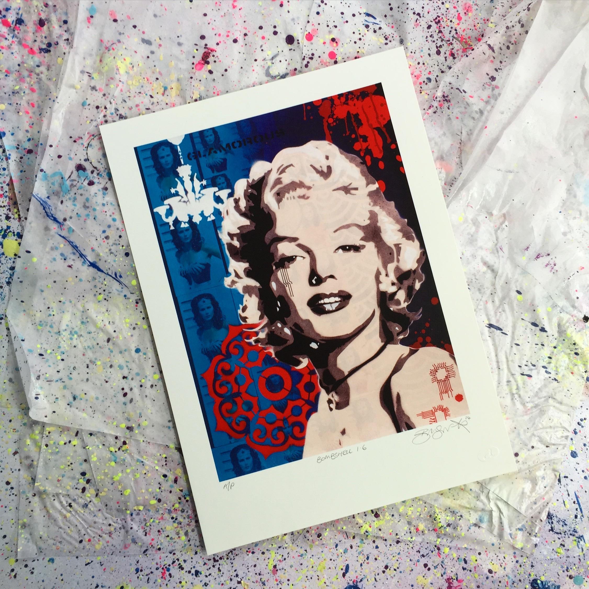 Bombshell 1.6 - Pop Art Print by Brad Novak