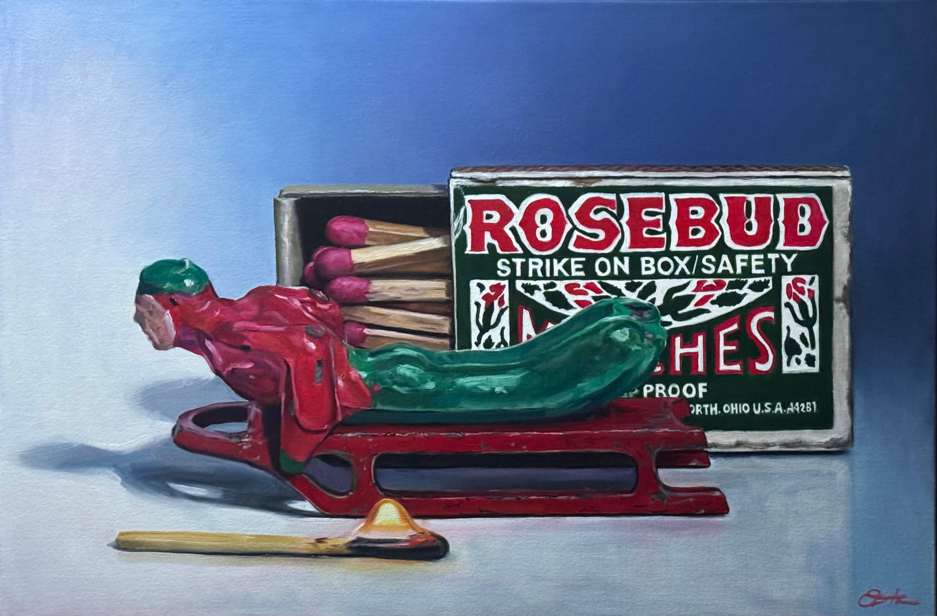 Rosebud - Painting by Brad Overton
