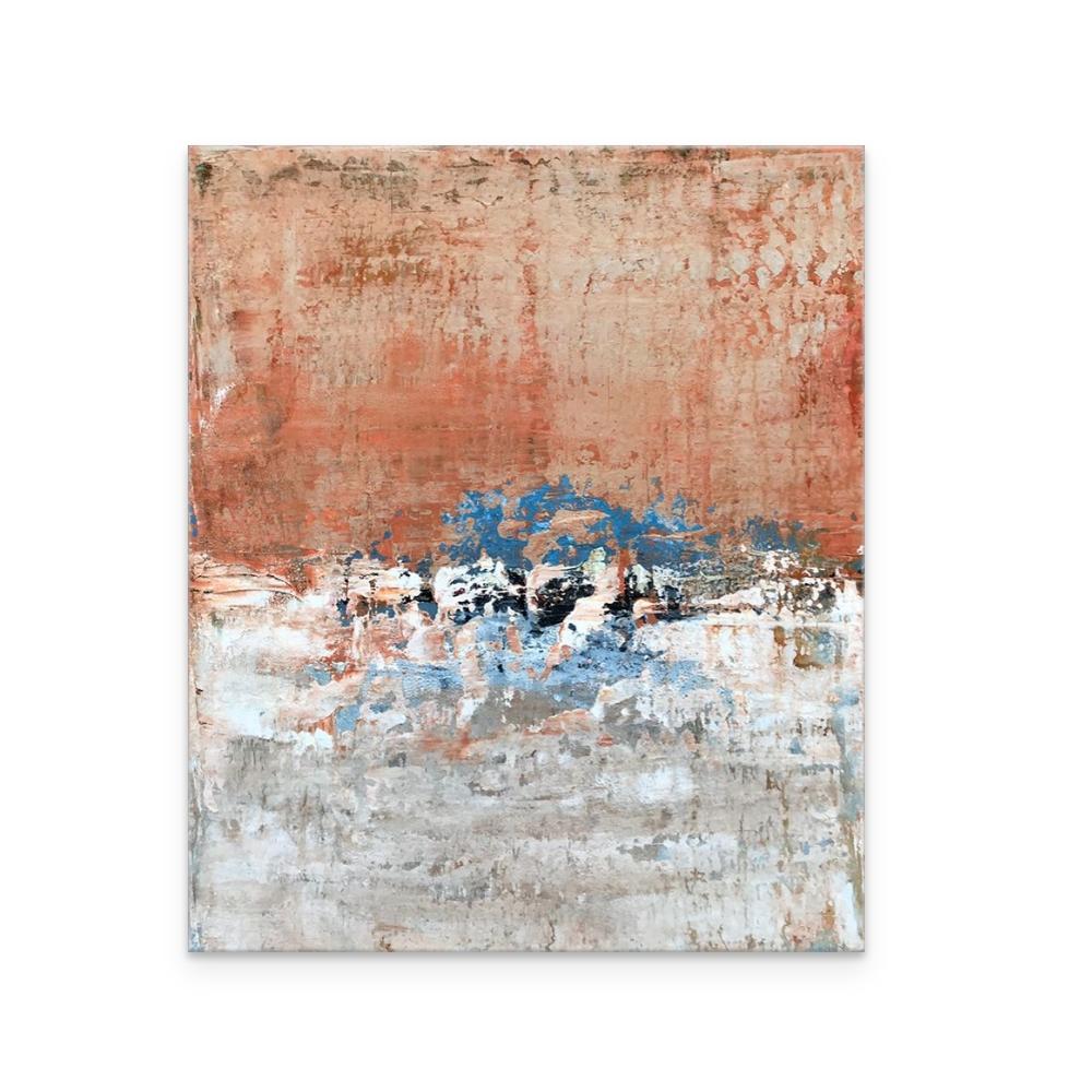 Approaching (Textured Abstract Painting on Stretched Canvas) For Sale 1