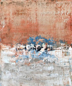 Acercándose (Pintura abstracta con textura sobre lienzo tensado)