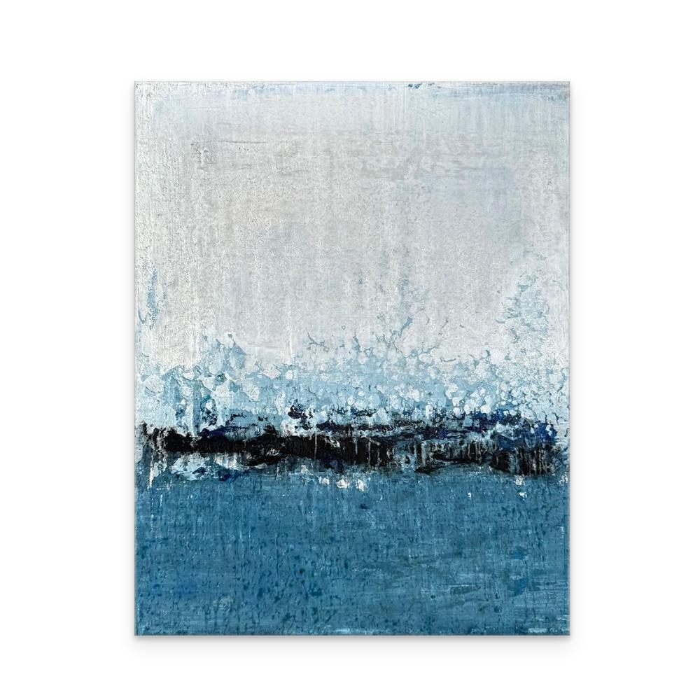 Textured Cool blue artwork Mix Media on Canvas. 

BIO
Born and raised in the coastal town of Mobile, Alabama, Brad Robertson's earliest inspiration was the landscape—the indigenous pines and oak trees, and the waters of Mobile Bay. The coastal